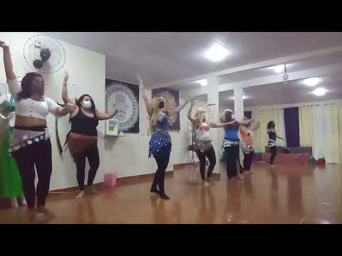 Dança do Ventre Variações de Básicos-Treino com alunas