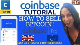 How to Sell Bitcoin with Coinbase & Coinbase Pro Exchange
