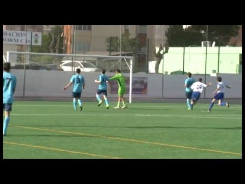 Goles de infantil B Ciudad de Benidórm contra Barrio obrero