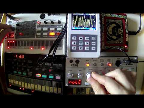 KORG Volca Sample | Bass | FM | Mini-KP | Techno Session#1