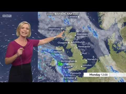 Sarah Keith-Lucas BBC Weather late evening 2019 09 22