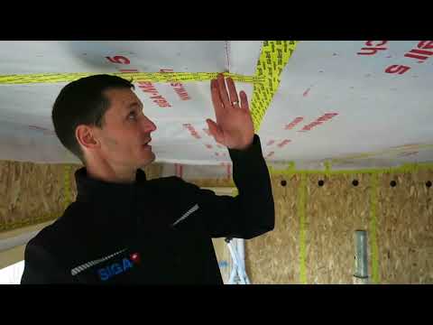 Collage d’un pli étanche à l’air - SIGA Sicrall 60