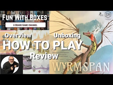 Wyrmspan Board Game | Unboxing, How to Play and Review | Stonemaier Games | Follow up to Wingspan