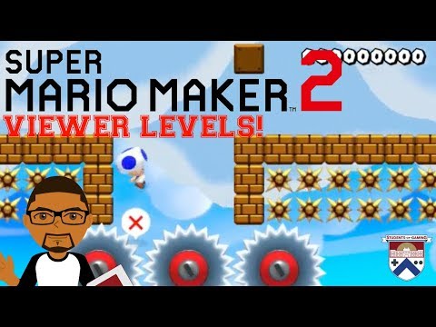 STUPID HIDDEN BLOCKS - VIEWER LEVELS! | Super Mario Maker 2 - Students of Gaming
