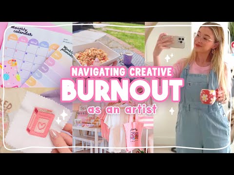 STUDIO VLOG | Navigating creative burnout as an artist 🎨 Week in my life as a solo entrepreneur ✏️