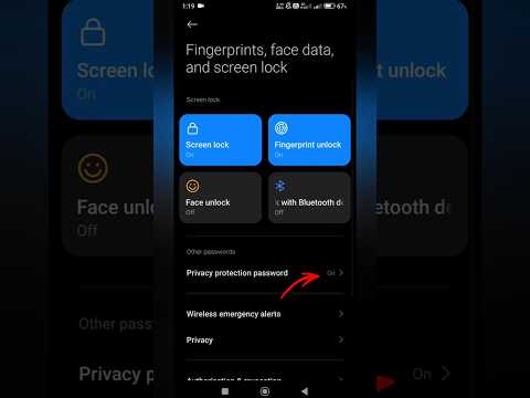 How to off privacy protection password on Redmi || privacy protection password setting #shorts