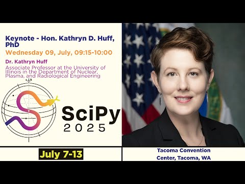 Kathryn Huff氏の講演前の挨拶動画
