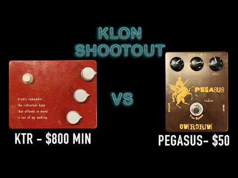 KLON KTR VS CALINE PEGASUS- KLON PEDAL SHOOTOUT #3  - GUITAR PEDAL SHOOTOUT