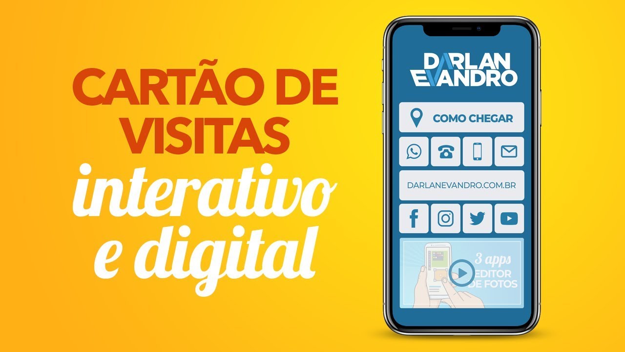 Cartão de Visitas Digital e Interativo - 100% Online e Grátis