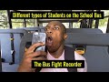 Different Types Of Students On The School Bus