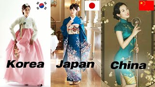 Download lagu Chinese, Japanese, Korean Traditional Costume Difference mp3