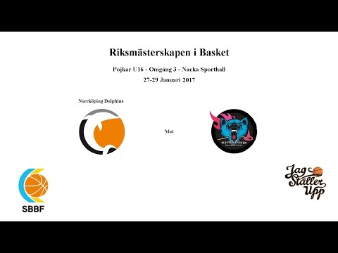 Norrköping Dolphins mot Höglander Wetterbygden Basket - RM Omgång 3 - 2017-01-29