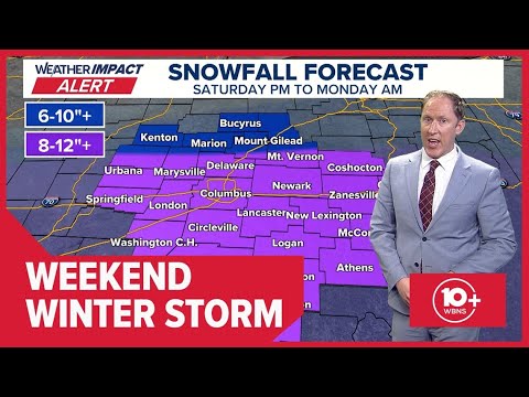 Columbus, Ohio winter storm forecast | Narrowing the snowfall bands; latest info on timing