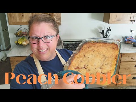 Simple Peach Cobbler Recipe | 4th of July family get together