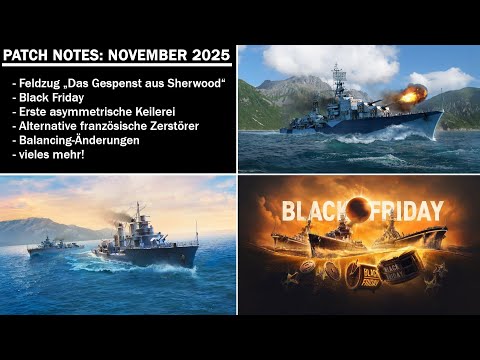 Patch Notes zum November 2025 Update - World of Warships Legends