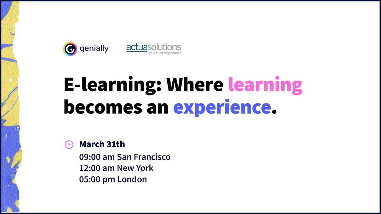E-learning: Where learning becomes an experience