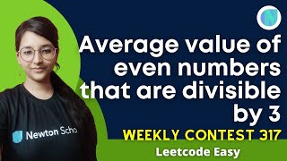 YouTube video 'Average Value of Even Numbers That Are Divisible by Three || 2455 || Leetcode Contest Easy || Math'
