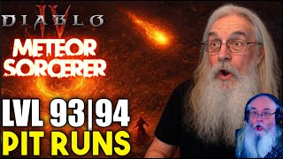 Lvl 93 & 94 Pit Runs – Diablo 4 Meteor Sorcerer Action Grind!