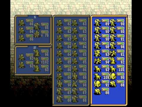 Let's Play Ogre Battle - March of the Black Queen - Ep 1 Castle Of Warren