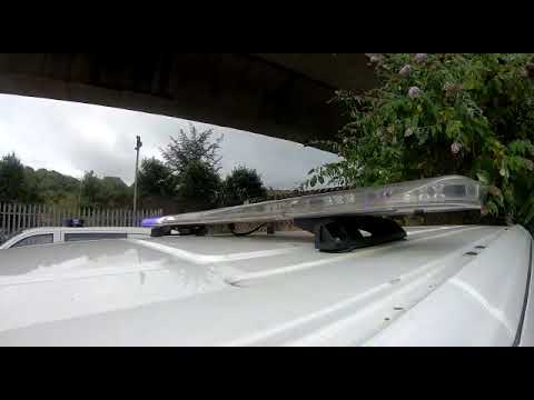 Beacon and Siren fitted to NHS support vehicle transporting blood in South Wales