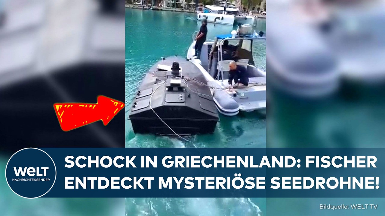 GRIECHENLAND: Mysteriöse Seedrohne mit Sprengstoff-Zünder aus Ukraine an Küste entdeckt