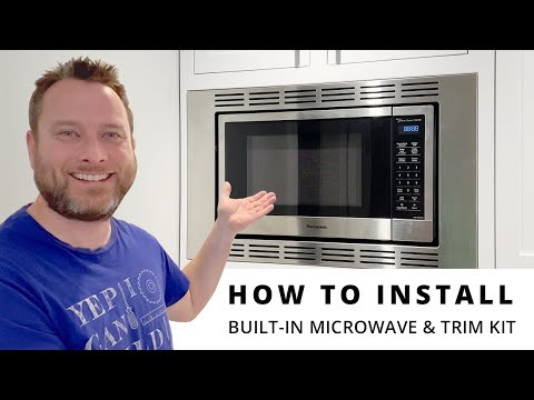 How To Install A Panasonic NN-SN67K Microwave & NN-TK621SS 27In Trim Kit | DIY Project