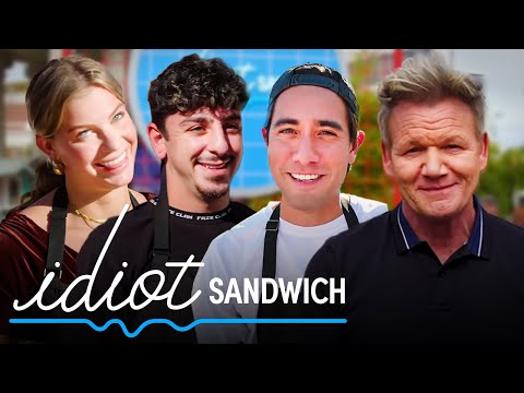 Zach King, FaZe Rug & Sydney Morgan Attempt to Make Sandwiches for Gordon Ramsay | Idiot Sandwich