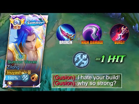 CRITICAL ZILONG 1 HIT BUILD! 💀 ENEMIES CAN’T BELIEVE THIS DAMAGE