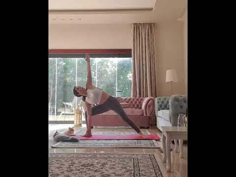 نسرين طافش تستعرض لياقتها البدنية