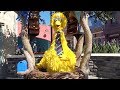 Meeting Big Bird At Sesame Street In SeaWorld Orlando At His Nest Parade Appearance