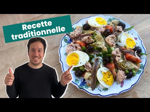 The REAL traditional Niçoise salad - Recipe without potatoes or green beans