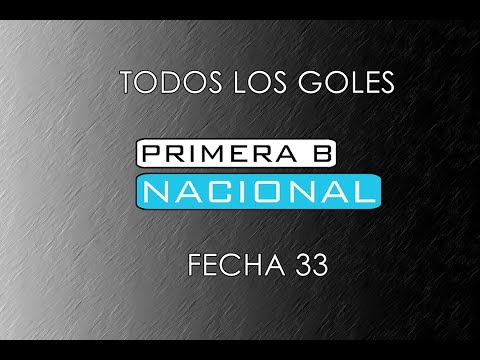 TODOS LOS GOLES: B Nacional 2016/17 - Fecha 33