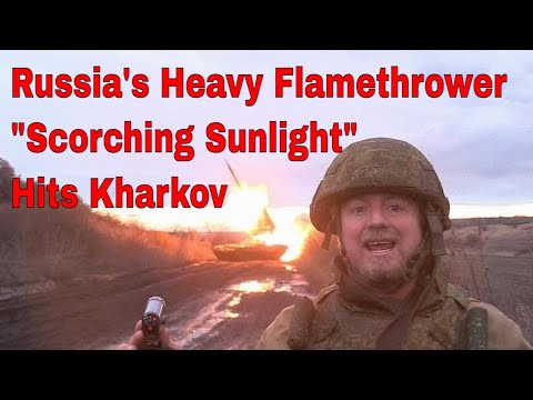 Russia Fires TOS-1A "Heavy Flamethrower" Rockets On Kharkiv Ukraine
