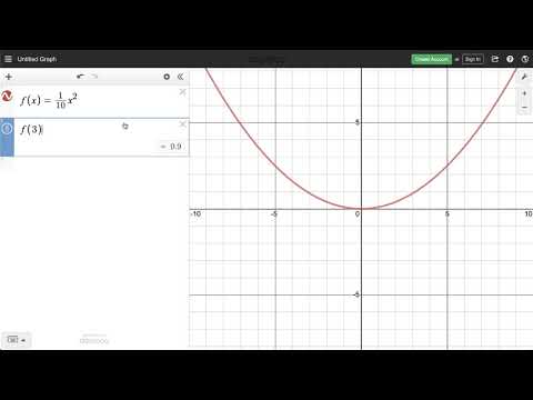 Learn Desmos: Function Notation