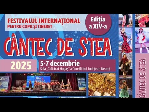 Gala Festivalului  Internațional pentru Copii și Tineret ,,Cântec de Stea” – Piatra Neamț – 2025