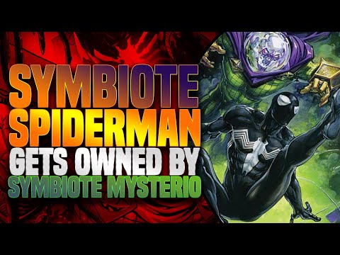 Symbiote Spiderman Gets Owned By Symbiote Mysterio!