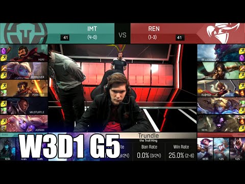 Immortals vs Renegades | Week 3 Day 1 S6 NA LCS Spring 2016 | IMT vs REN G1 W3D1