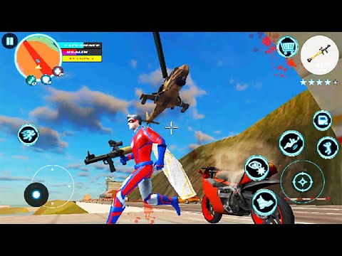 Naxeex Superhero (Police Helicopter blasting by Missile launcher) | Games Kon | Android Gameplay