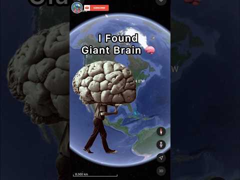 Giant Brain 🧠 Found On Google Earth #shorts #googleearth