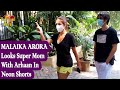 MALAIKA ARORA Looks Super Mom With Arhaan In Neon Shorts