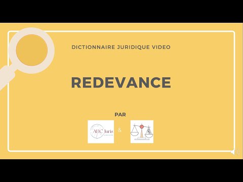REDEVANCE en droit fiscal 🔤