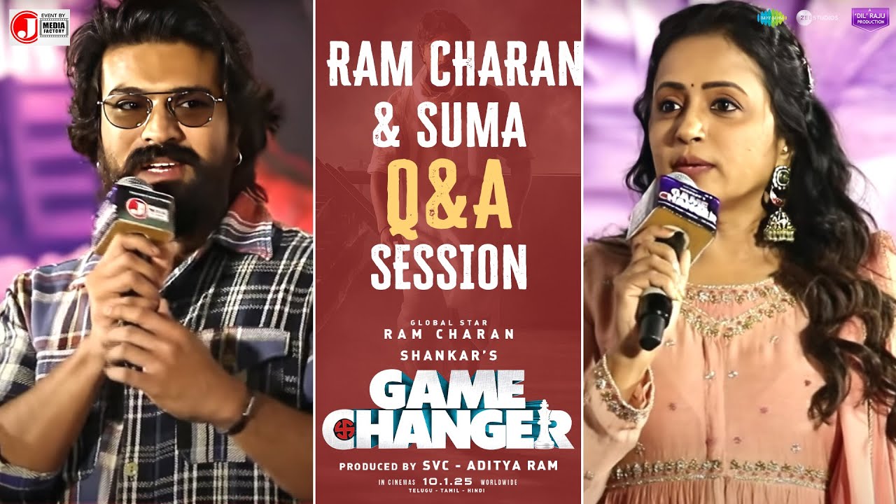 Ram Charan & Suma Q&A Session | Game Changer Trailer Launch Event | Kiara Advani | Shankar