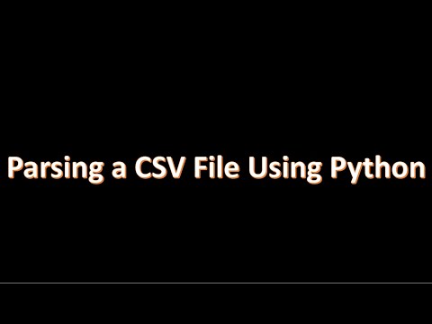 Parsing CSV Files in Python