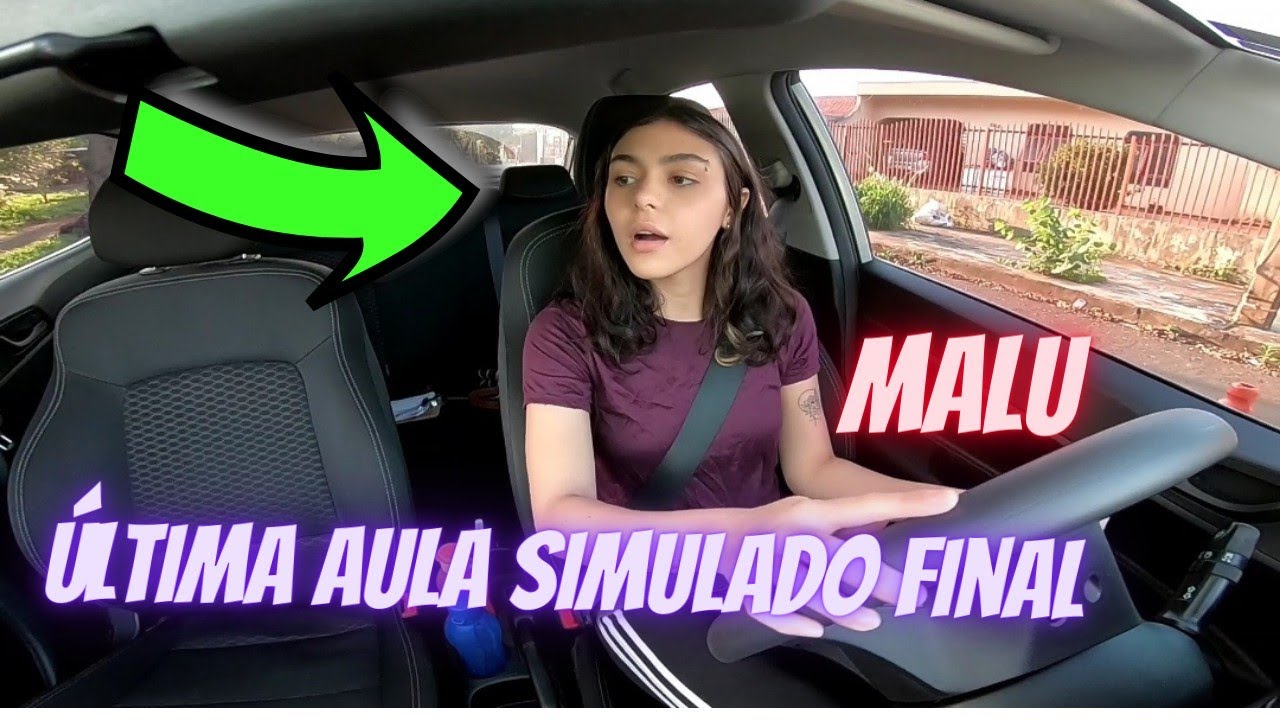 ÚLTIMA AULA SIMULADO FINAL DA MALU 🚧🚙🚧🔛 #CNH #Habilitação @RafaelMoraisInstrutorYT
