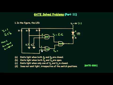 GATE Solved Problems 2000 2001 | Logic Gates | Digital Electronics
