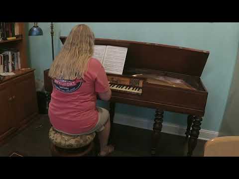 Astor square piano demonstration   Mozart sonata K. 284