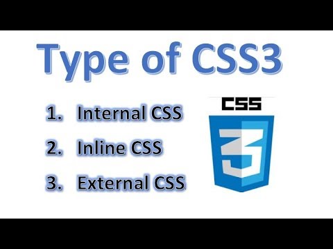 Learn 3 Type of CSS Inline Internal External - Mind Luster