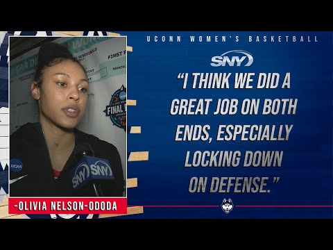 UConn vs Indiana: Olivia Nelson-Ododa: 'It's a great feeling being in the Elite 8'