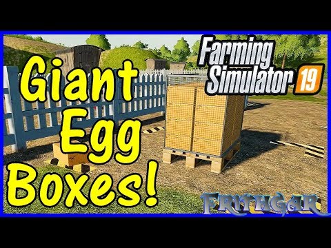 Let's Play Farming Simulator 19 #58: Giant Egg Box!
