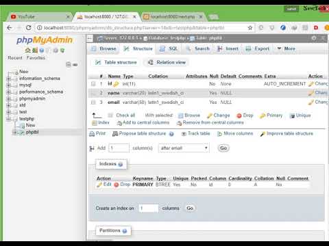 Php Tutorial 8 Create Mysql Database Tables And Insert Data Using Php